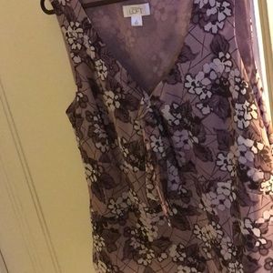 Loft Sleeveless Blouse with Bow